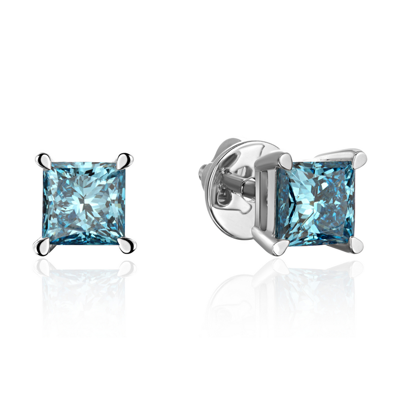 Серьги из белого золота 585 пробы с бриллиантами 01С6215009-Л-1