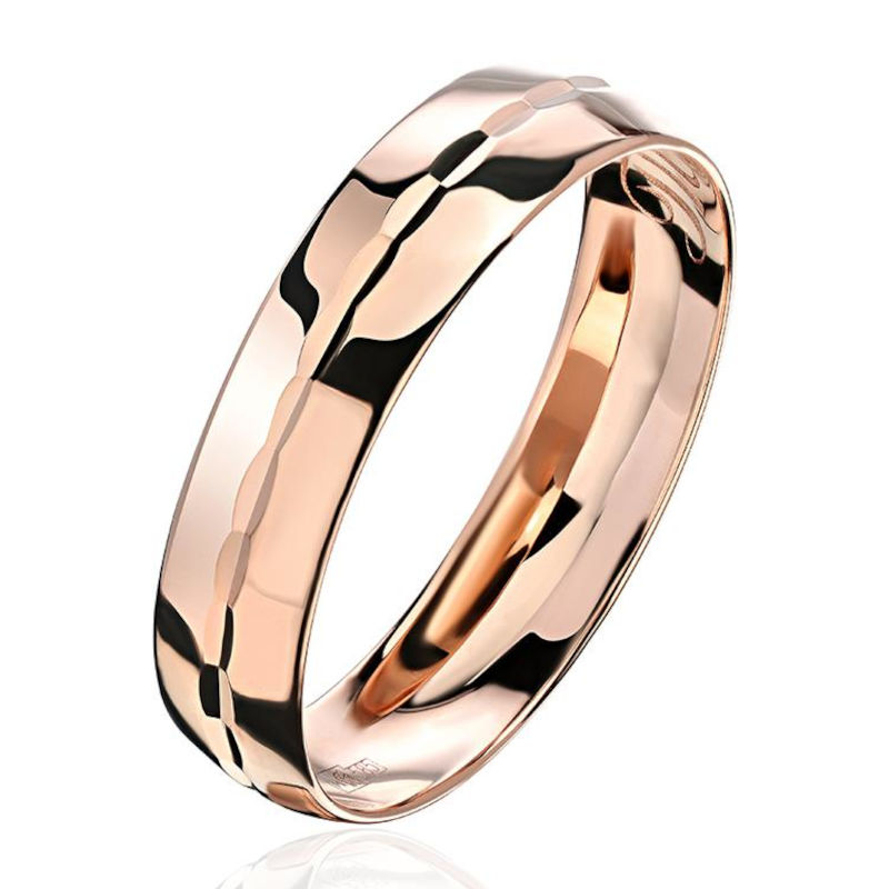 Обручальное кольцо из красного золота 375 пробы 01О710162S