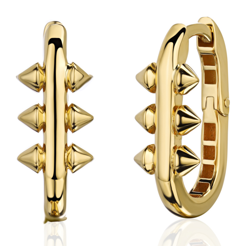 Серьги из желтого золота 375 пробы без вставок 01С0316957S