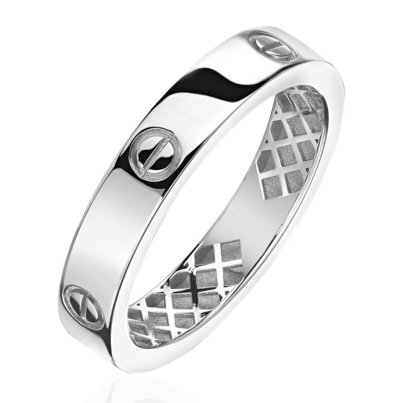 Кольцо из платины 585 пробы без вставок 01К0916125-585