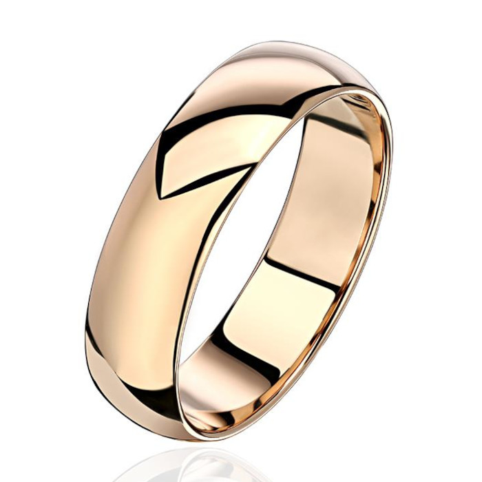 Обручальное кольцо из красного золота 375 без вставок 01О010381S Обручальное кольцо из красного золота 375 без вставок 01О010381S