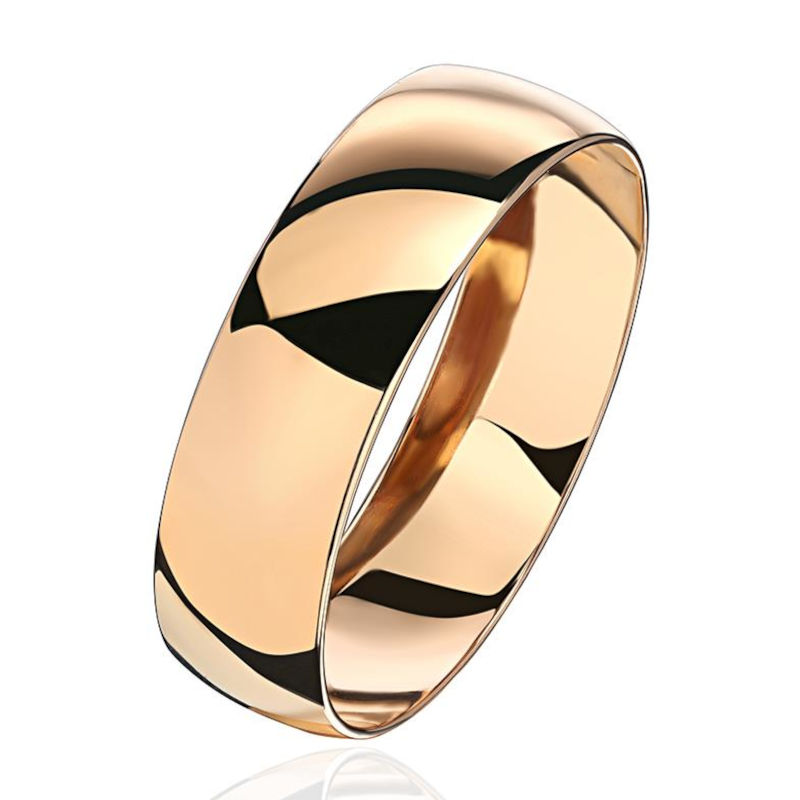 Обручальное кольцо из красного золота 375 пробы 01О010139S