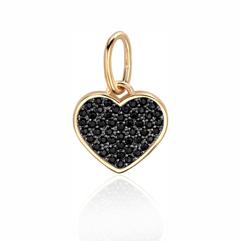 Подвеска из желтого золота 585 пробы с фианитами 01П233926ЧР-1