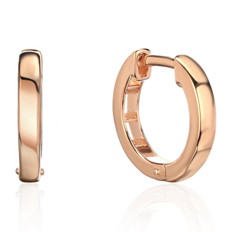 Серьги из красного золота 585 пробы без вставок 01С0114392S