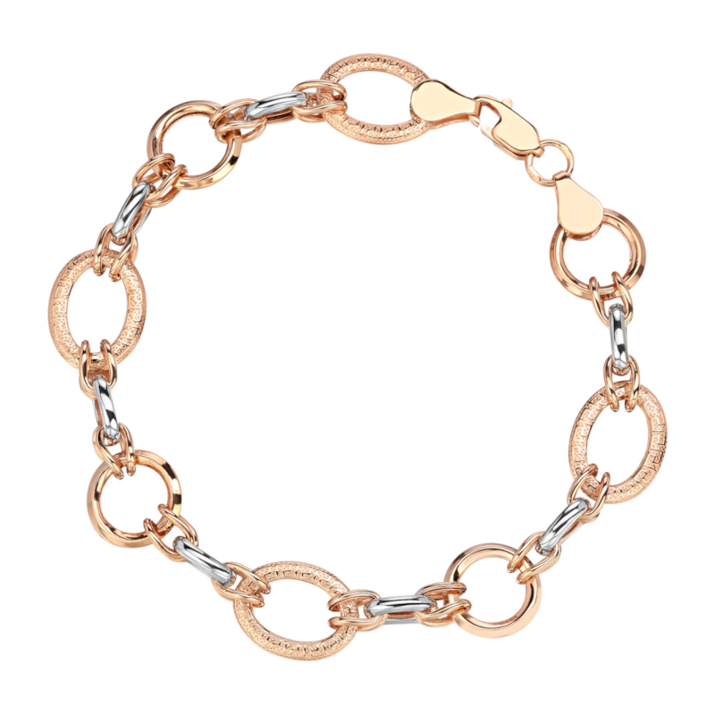 Браслет из красного золота 585 пробы без вставок 01Б013014Р