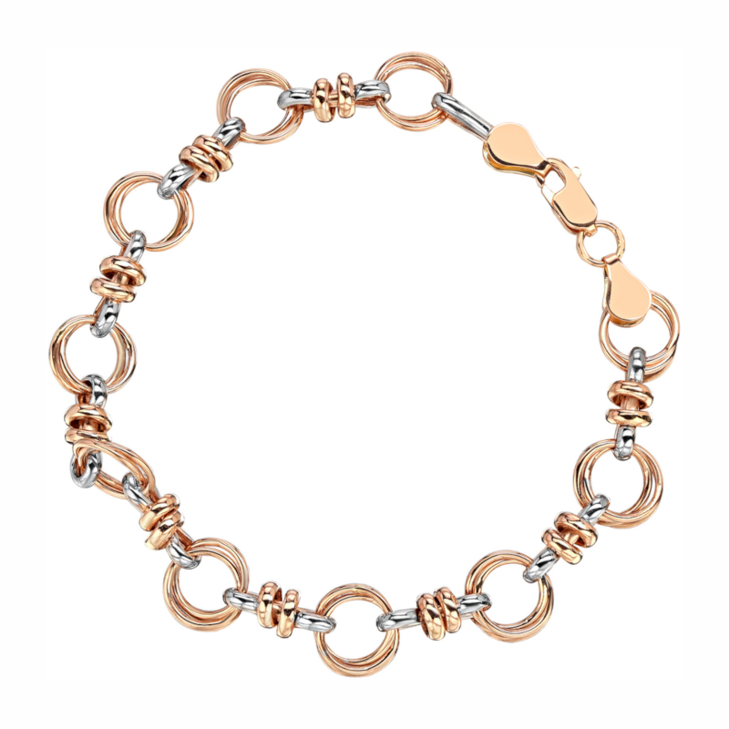 Браслет из красного золота 585 пробы без вставок 01Б013013Р