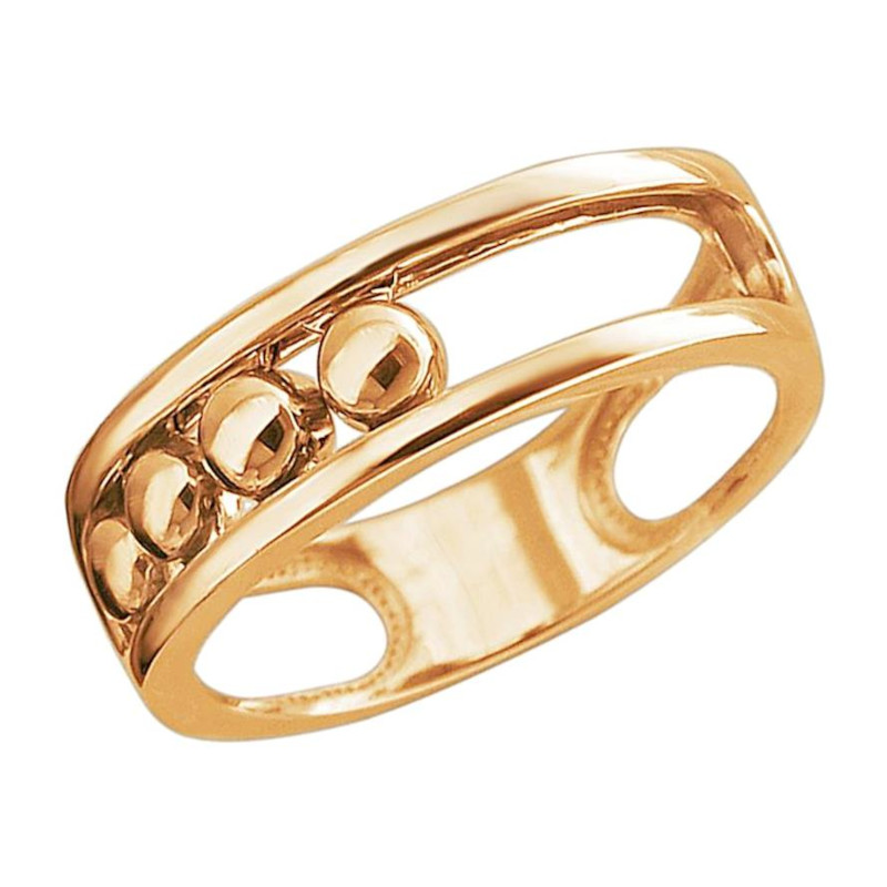 Кольцо из красного золота 375 пробы без вставок 01К0114220S