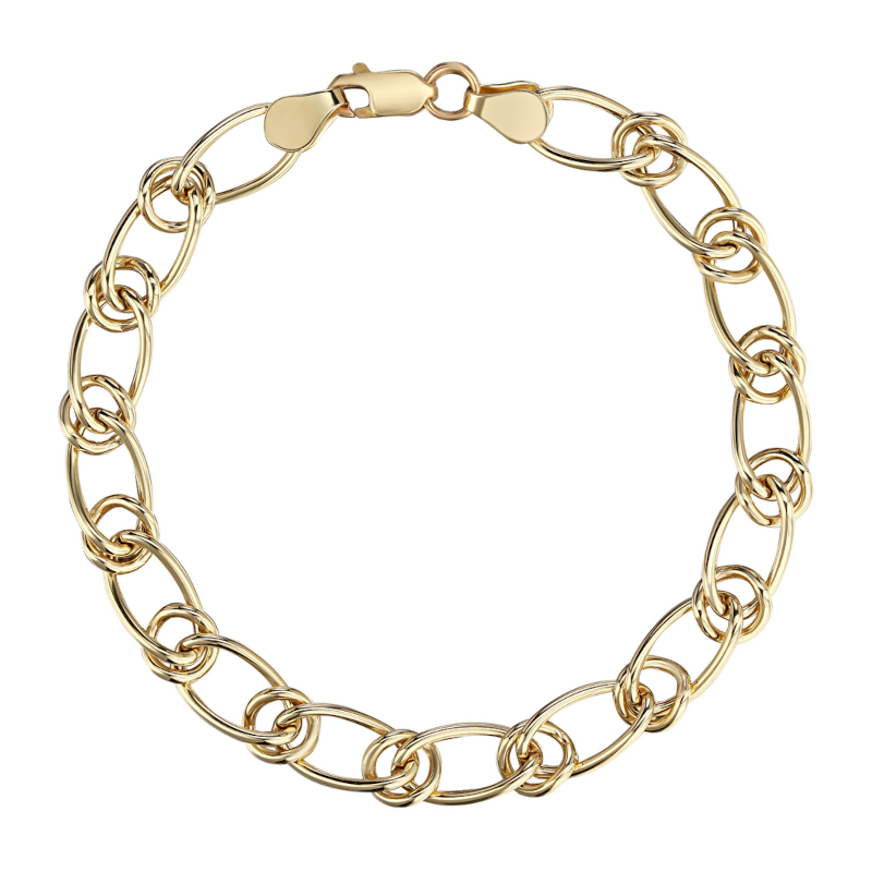 Браслет из желтого золота 585 пробы без вставок 01Б033720