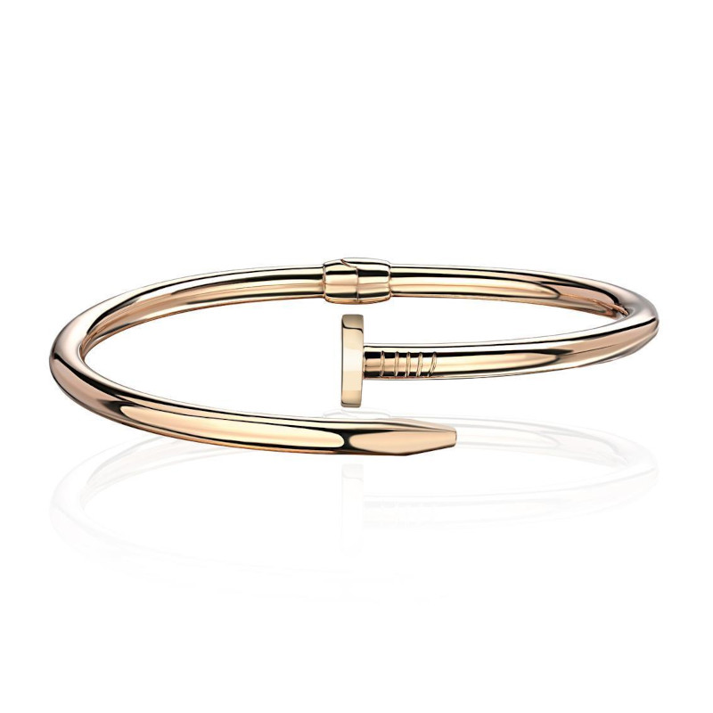 Браслет "Гвоздь" из красного золота 375 пробы без вставок 01Б012906S