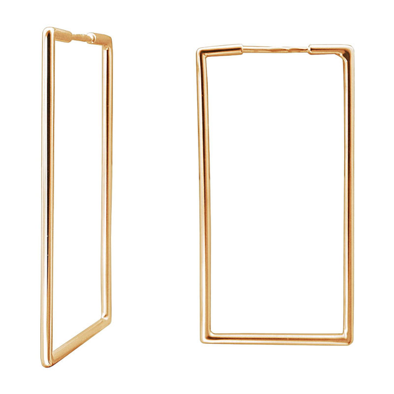 Серьги из красного золота 375 пробы без вставок 01С0113215S