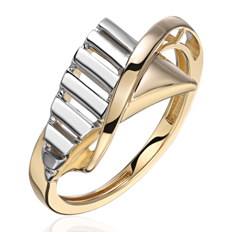 Кольцо из желтого золота 585 пробы без вставок 01К0315802Р