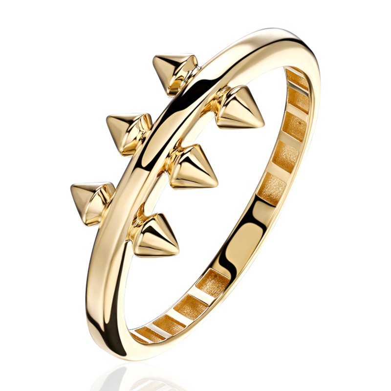 Кольцо из желтого золота 585 пробы без вставок 01К0316957