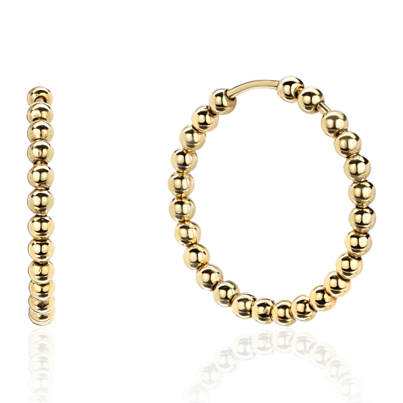 Серьги из желтого золота 585 пробы без вставок 01С0316017