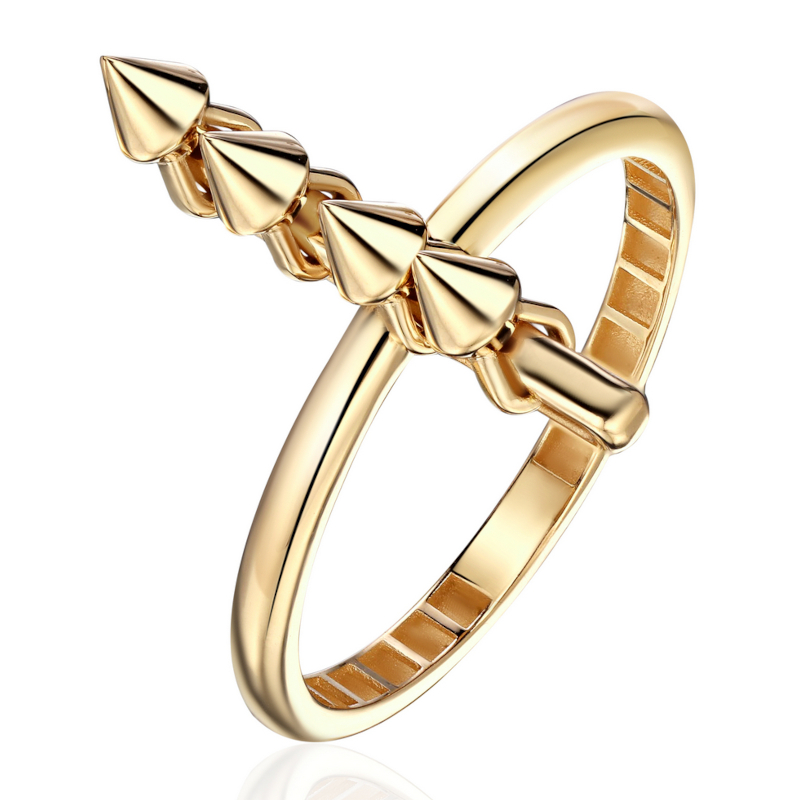 Кольцо из желтого золота 585 пробы без вставок 01К0316952