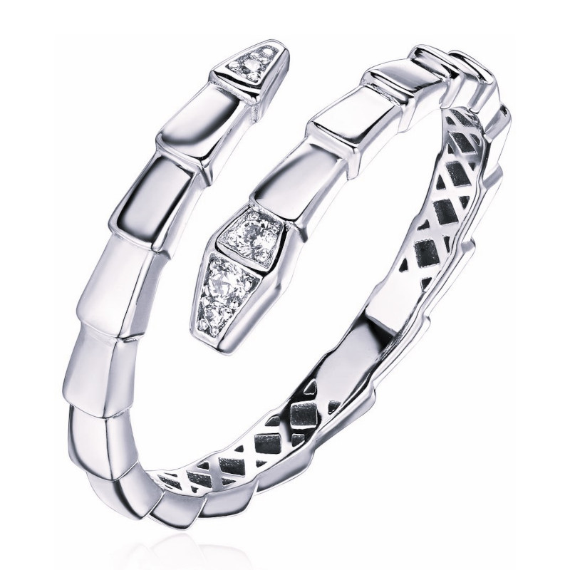Кольцо из платины 585 пробы с фианитами 01К1916290-585