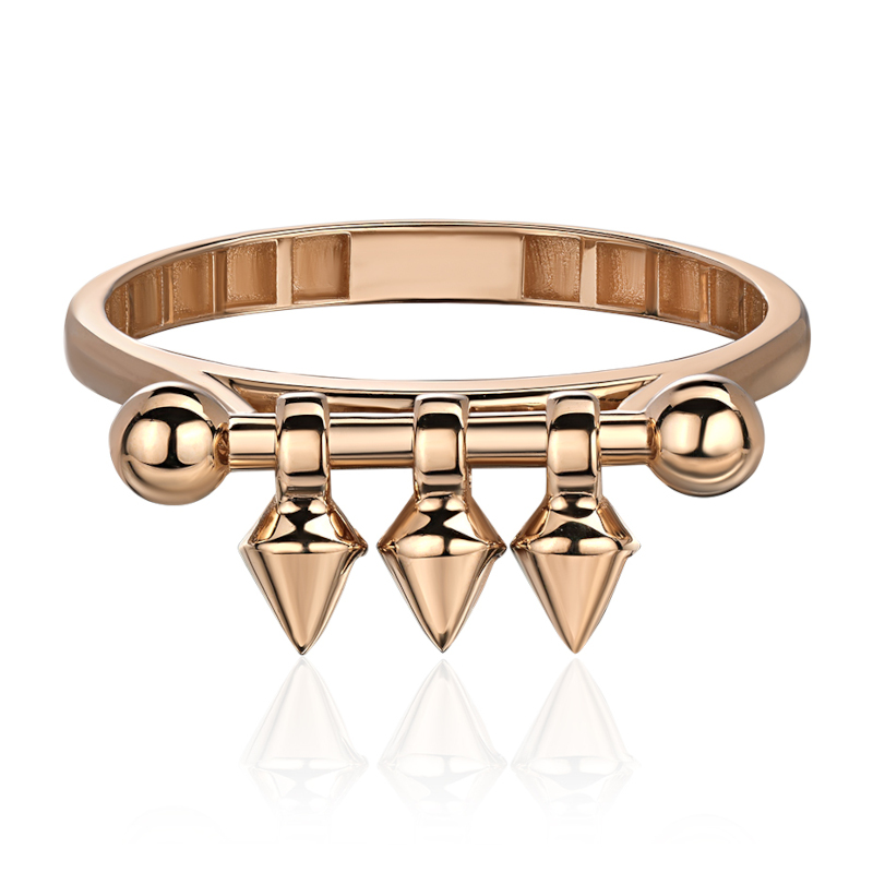 Кольцо из красного золота 585 пробы без вставок 01К0116945