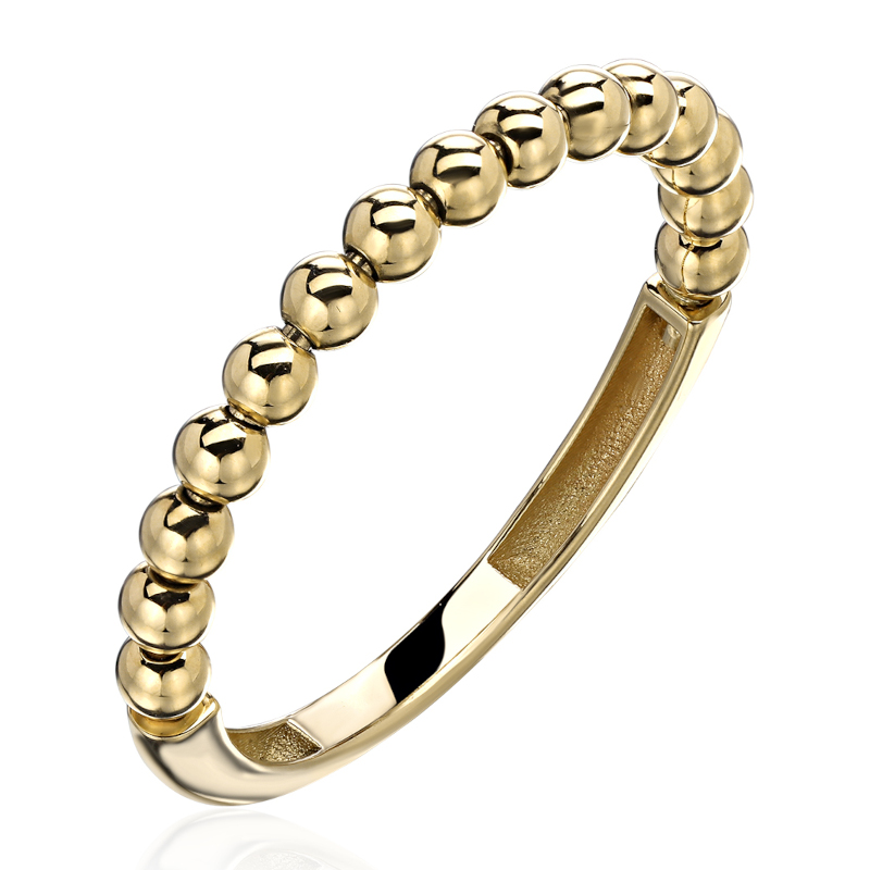 Кольцо из желтого золота 585 пробы без вставок 01К0316012