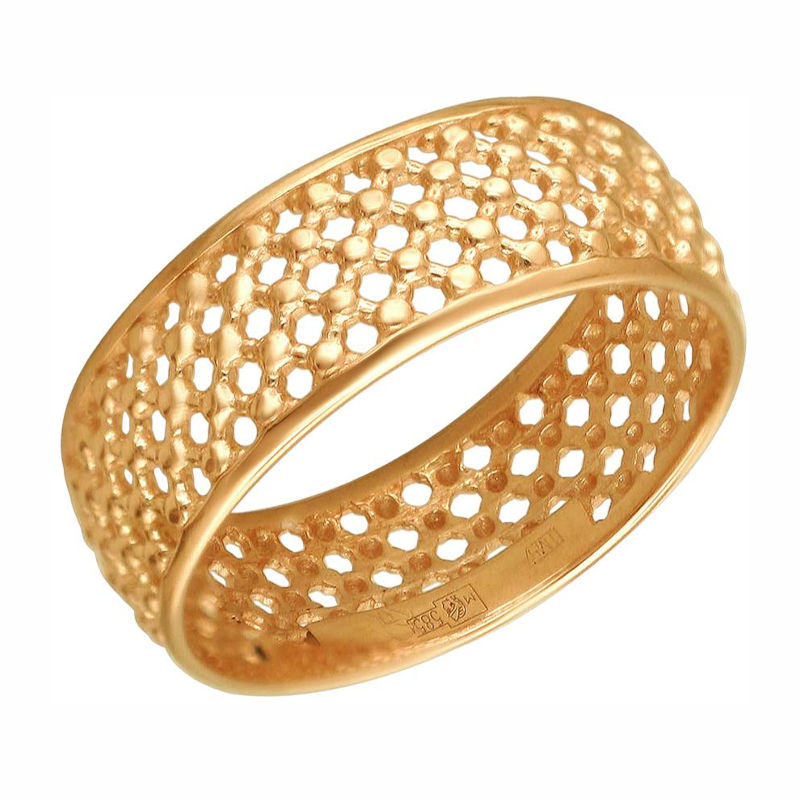 Кольцо из красного золота 585 пробы без вставок 01К0111774