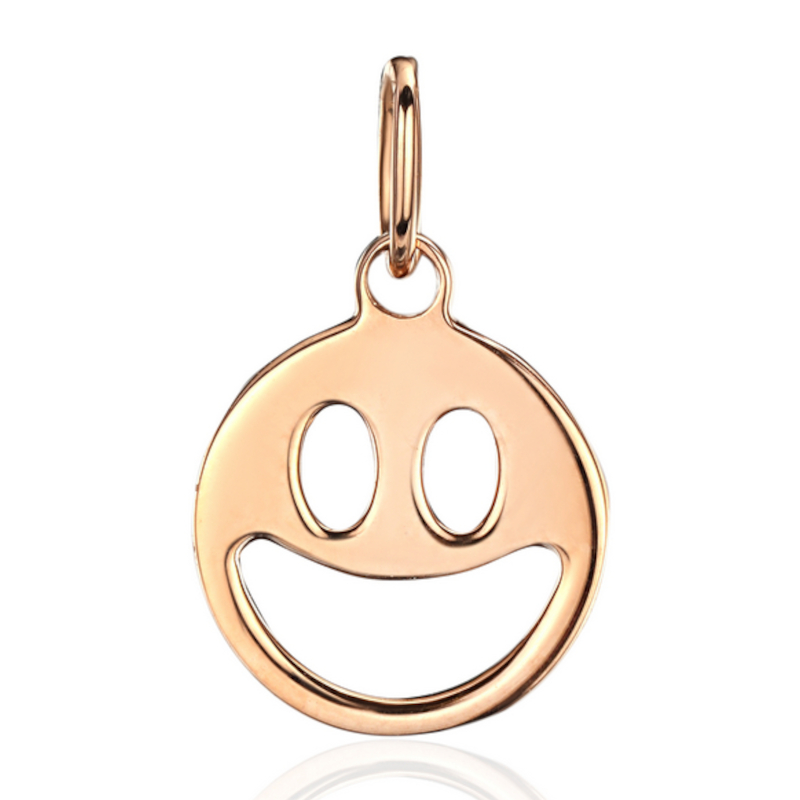 Подвеска "Смайлик" из красного золота 585 пробы 01П014108
