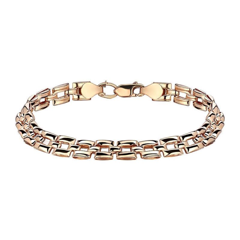 Браслет из красного золота 585 пробы без вставок 01Б010115