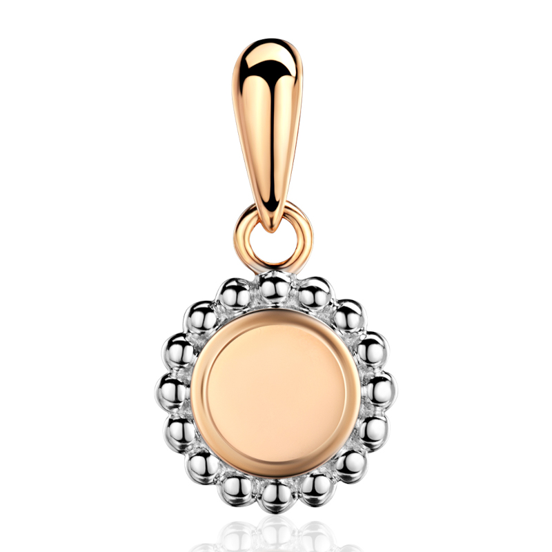 Подвеска из красного золота 585 пробы  без вставок 01П0115386Р