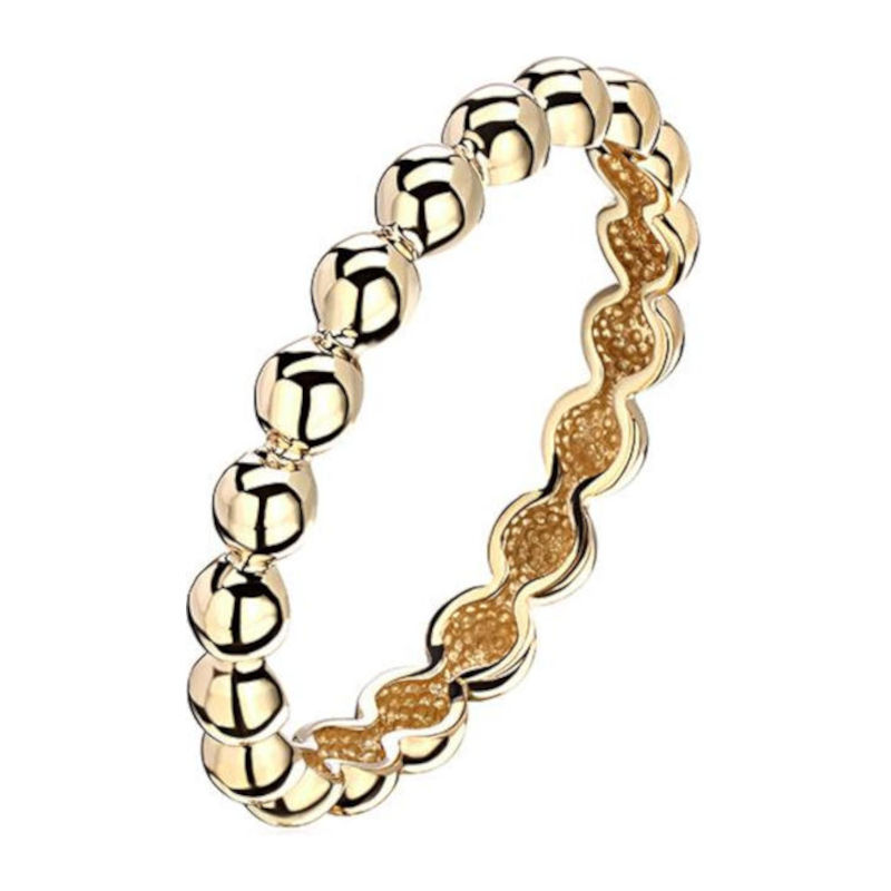 Кольцо из желтого золота 585 пробы без вставок 01К0313743 Кольцо из желтого золота 585 пробы без вставок 01К0313743