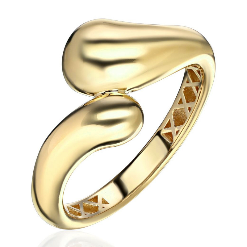 Кольцо из желтого золота 375 пробы без вставок 01К0315641S