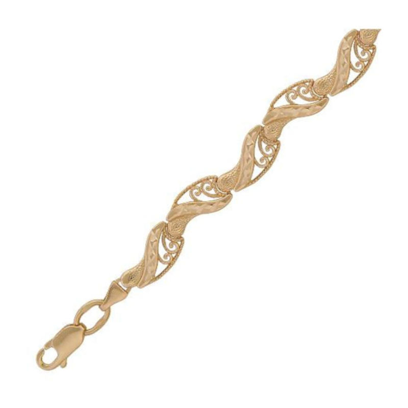 Браслет из красного золота 585 пробы без вставок 01Б710898