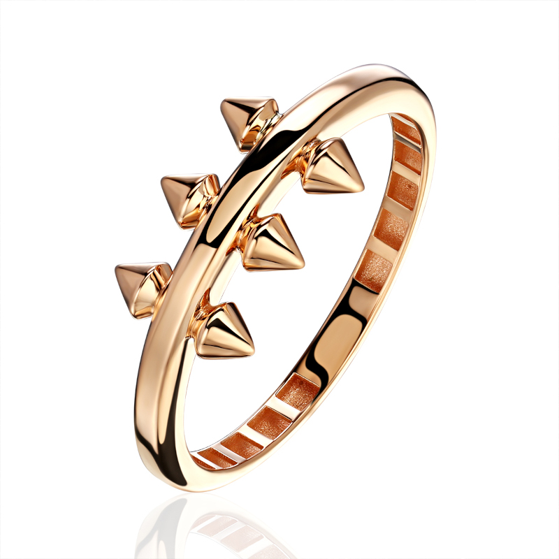 Кольцо из красного золота 585 пробы без вставок 01К0115857