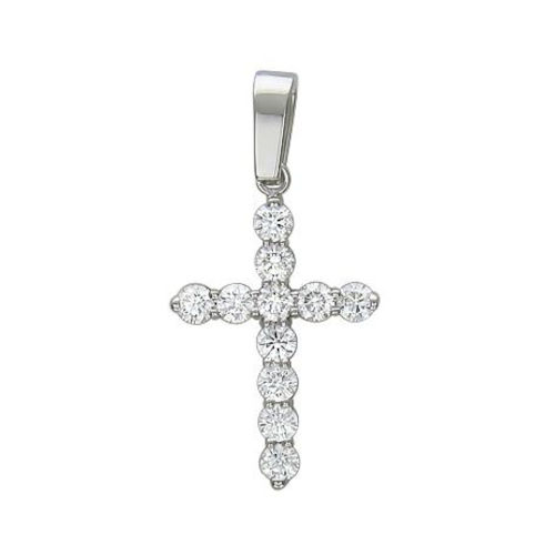 Подвеска из белого золота 585 пробы с бриллиантами 01Р620890-Л