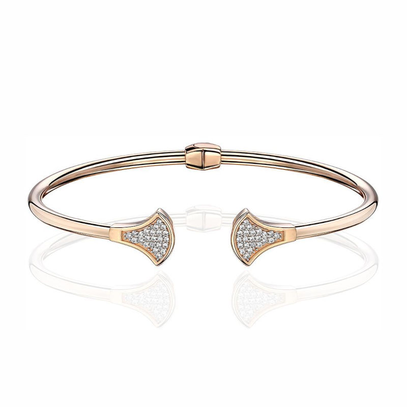 Браслет из золоченого серебра 925 пробы с фианитами 01Б152894РА