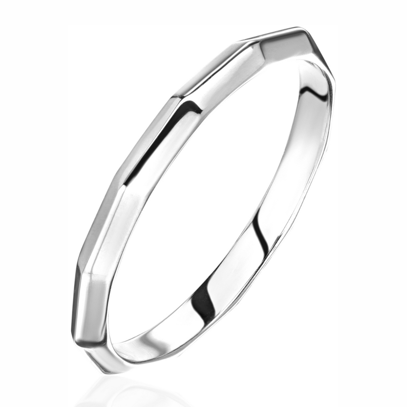 Кольцо из белого золота 585 пробы без вставок 01К0214833