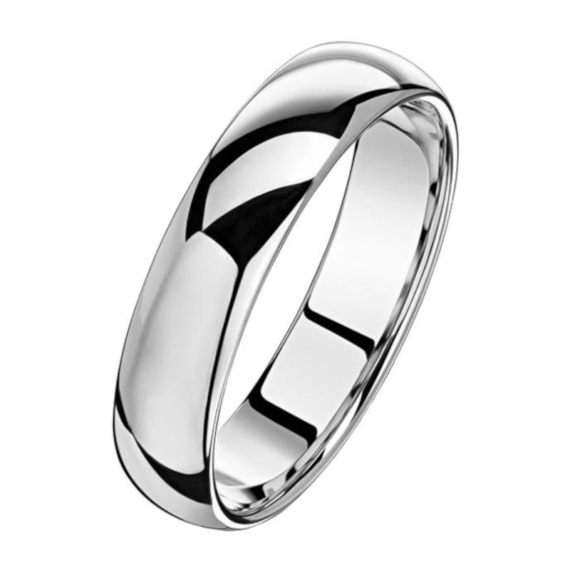 Обручальное кольцо из белого золота 585 пробы 01О020376 Обручальное кольцо из белого золота 585 пробы 01О020376