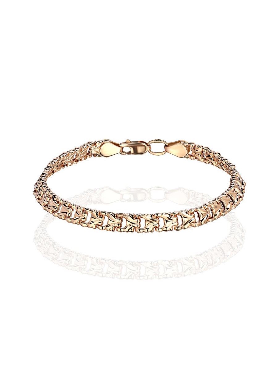 Браслет из красного золота 375 пробы без вставок 01Б710111S