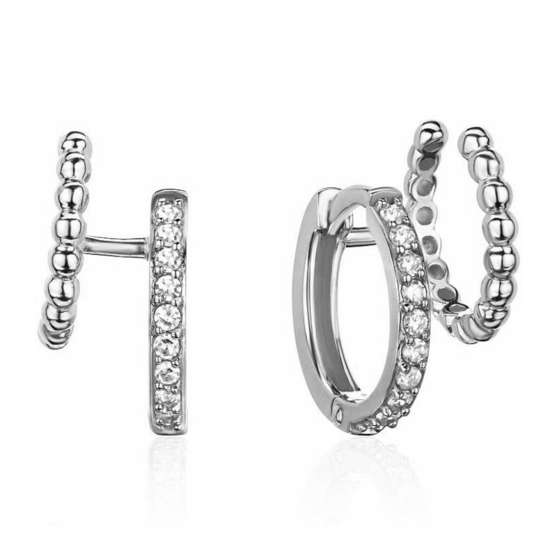 Серьги из платины 585 пробы с бриллиантами 01С6916936-17-585