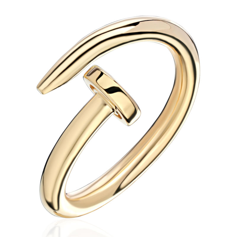 Кольцо из желтого золота 585 пробы без вставок 01К0315430