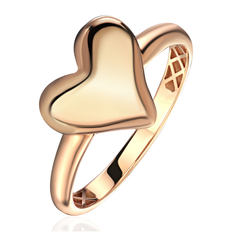 Кольцо из красного золота 585 пробы без вставок 01К0117145