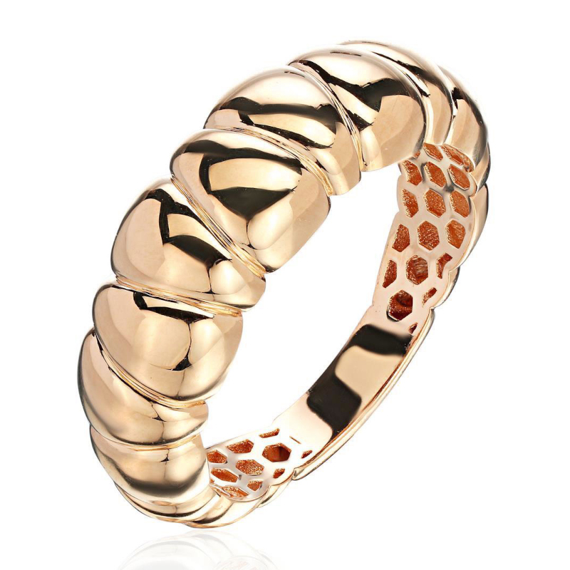 Кольцо из красного золота 585 пробы без вставок 01К0116707