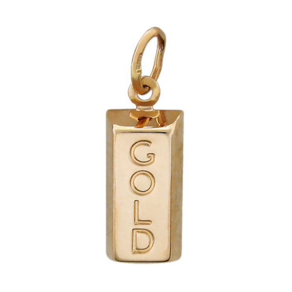 Подвеска из красного золота 585 пробы без вставок 01П010875