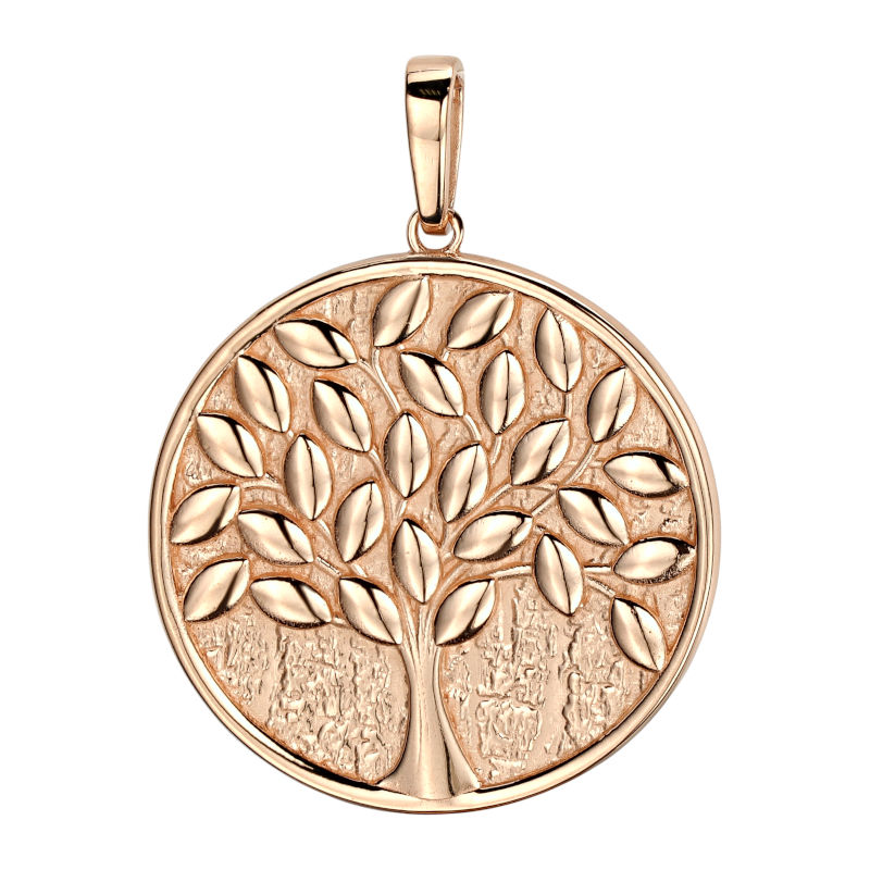 Подвеска "Древо" из красного золота 585 пробы без вставок 01П013891 Подвеска "Древо" из красного золота 585 пробы без вставок 01П013891