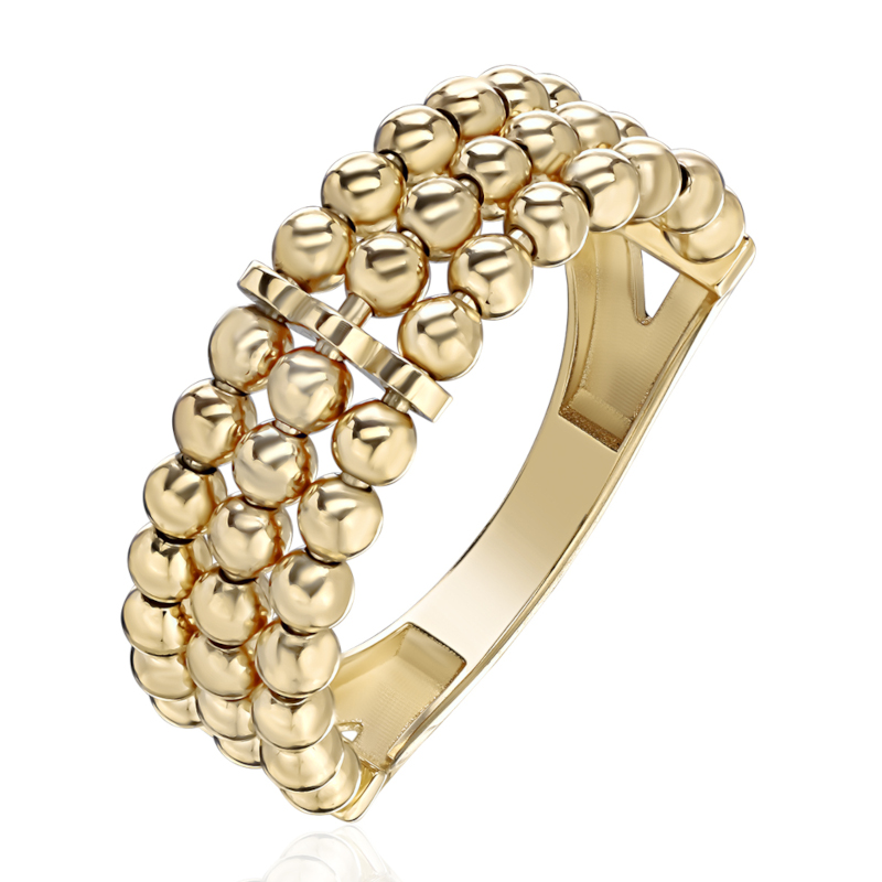 Кольцо из желтого золота 585 пробы без вставок 01К0316008