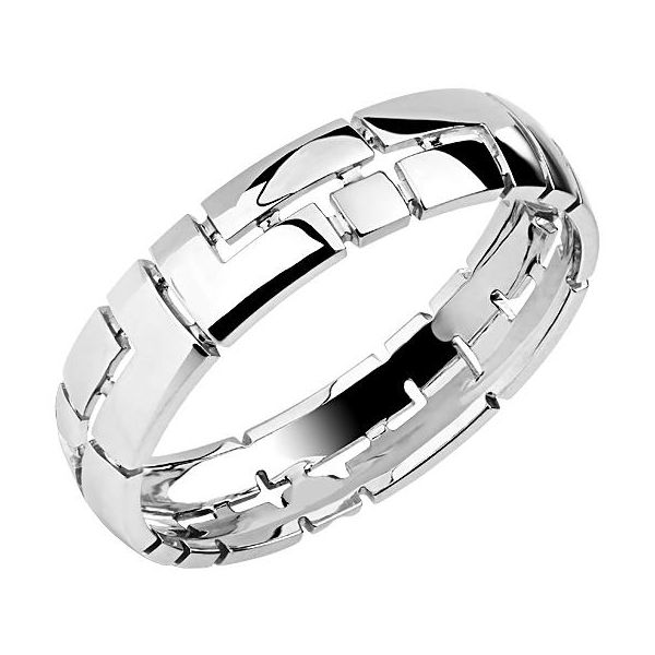 Кольцо из платины 585 пробы без вставок 01К0911567-585