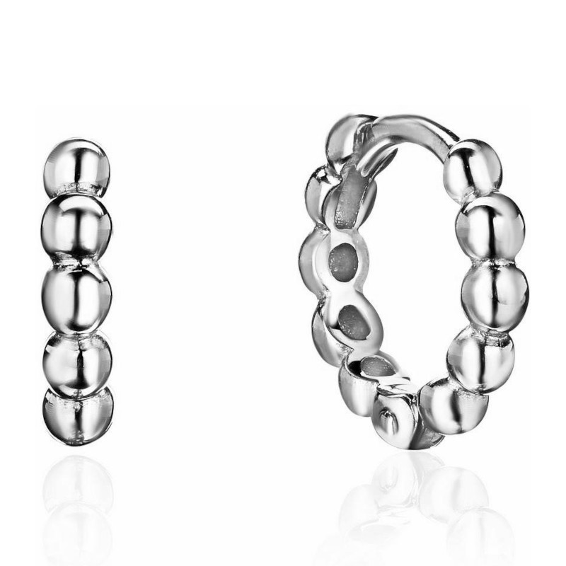 Серьга Одиночная из платины 585 пробы без вставок 01С0916203-585