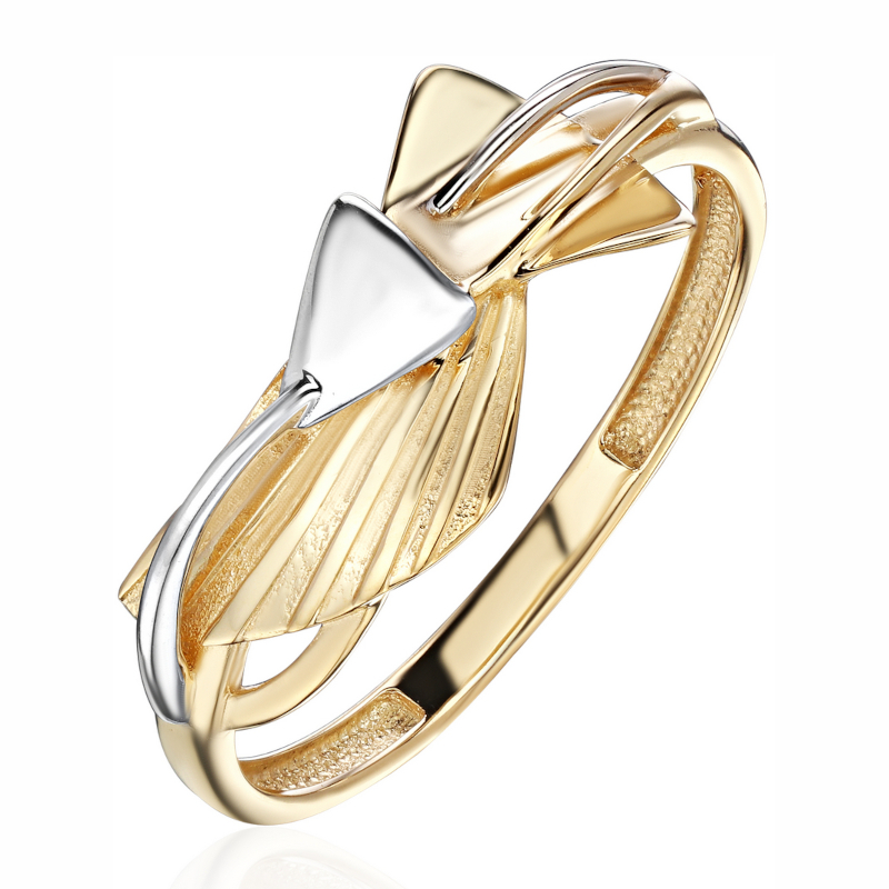 Кольцо из желтого золота 585 пробы без вставок 01К0316093Р