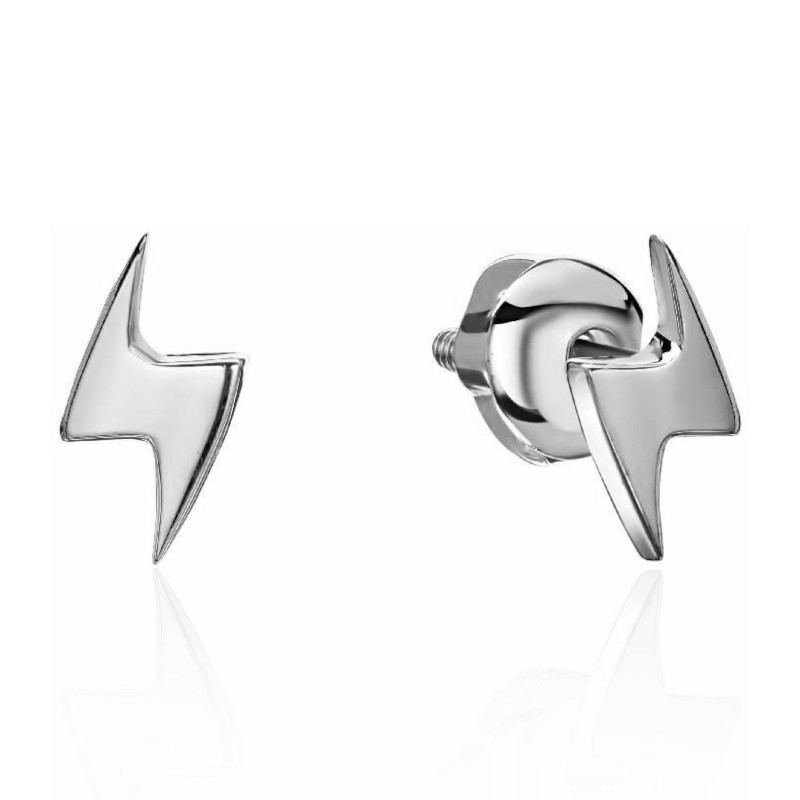 Серьги из платины 585 пробы без вставок 01С0915399-585