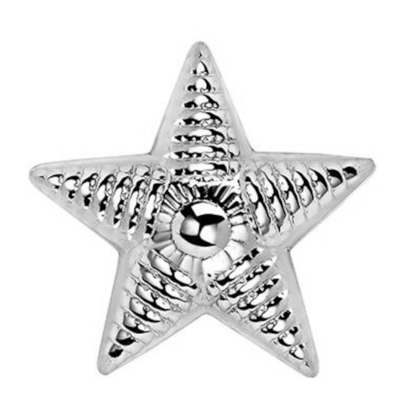 Звезда майорская на погоны из серебра 925 пробы 01В050094