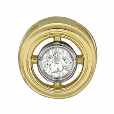 Подвеска из желтого золота 585 пробы с фианитом 01П137581Р