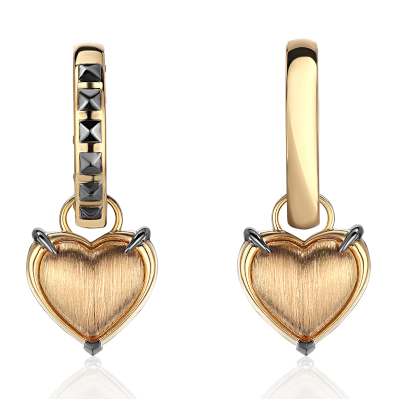 Серьги из желтого золота 585 пробы 01С6315696ЧР
