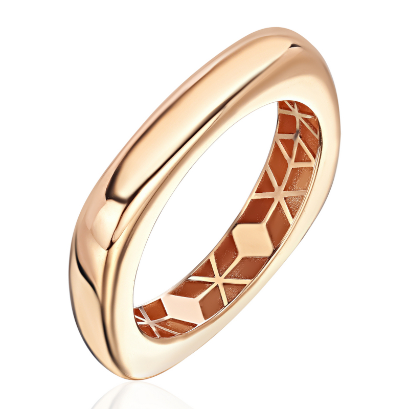 Кольцо из красного золота 585 пробы без вставок 01К0116870