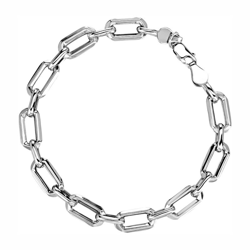 Браслет из белого золота 585 пробы без вставок 01Б023299